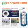 iSpring HC14+ FP15X2 Whole House Transparent Water Filter Housing 10" x FNPT Inlet/Outlet with 2 PP Filters (5 Micron), 1/2", Clear view 4