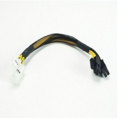 AYA 8" ATX-12V 4Pin/EPS-12V 8Pin ATX-EPS Extension & Conversion Four-in-One Cable