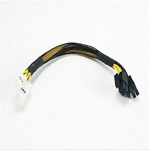 AYA 8" ATX-12V 4Pin/EPS-12V 8Pin ATX-EPS Extension & Conversion Four-in-One Cable