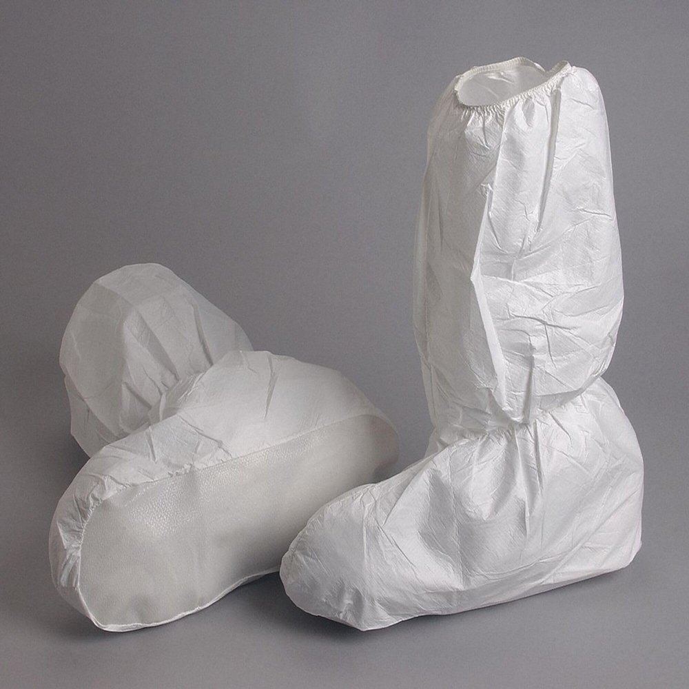 Alpha Pro Tech BT-A1813-B Critical Cover UltraGrip Elastic Top and Ankle Boot Cover with Anti-Skid Sole, X-Large, White (Case of 200)