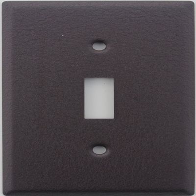 Brown Wrinkle 1 Gang Toggle Switch Wall Plate