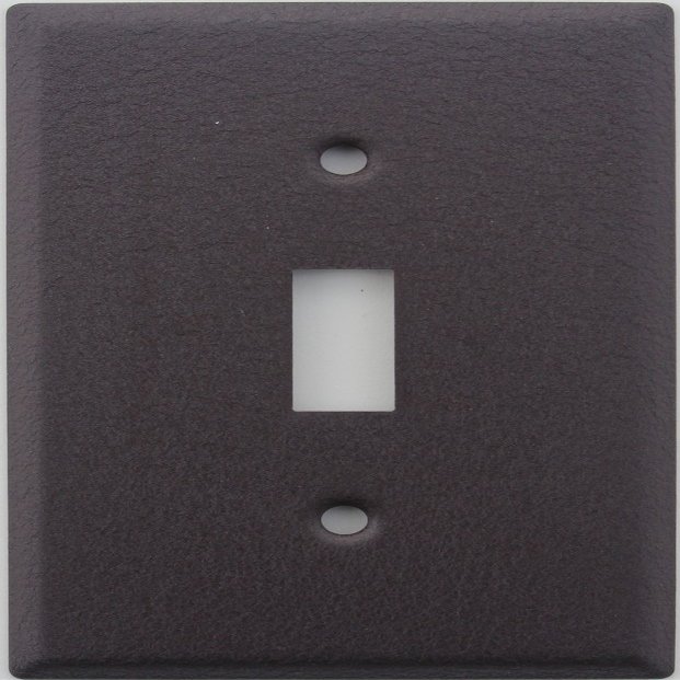 Brown Wrinkle 1 Gang Toggle Switch Wall Plate