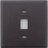 Brown Wrinkle 1 Gang Toggle Switch Wall Plate view 1