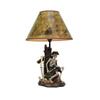 Set of 2 Pirate Skeleton Table Lamps with Treasure Map Shades, 21 Inch view 2