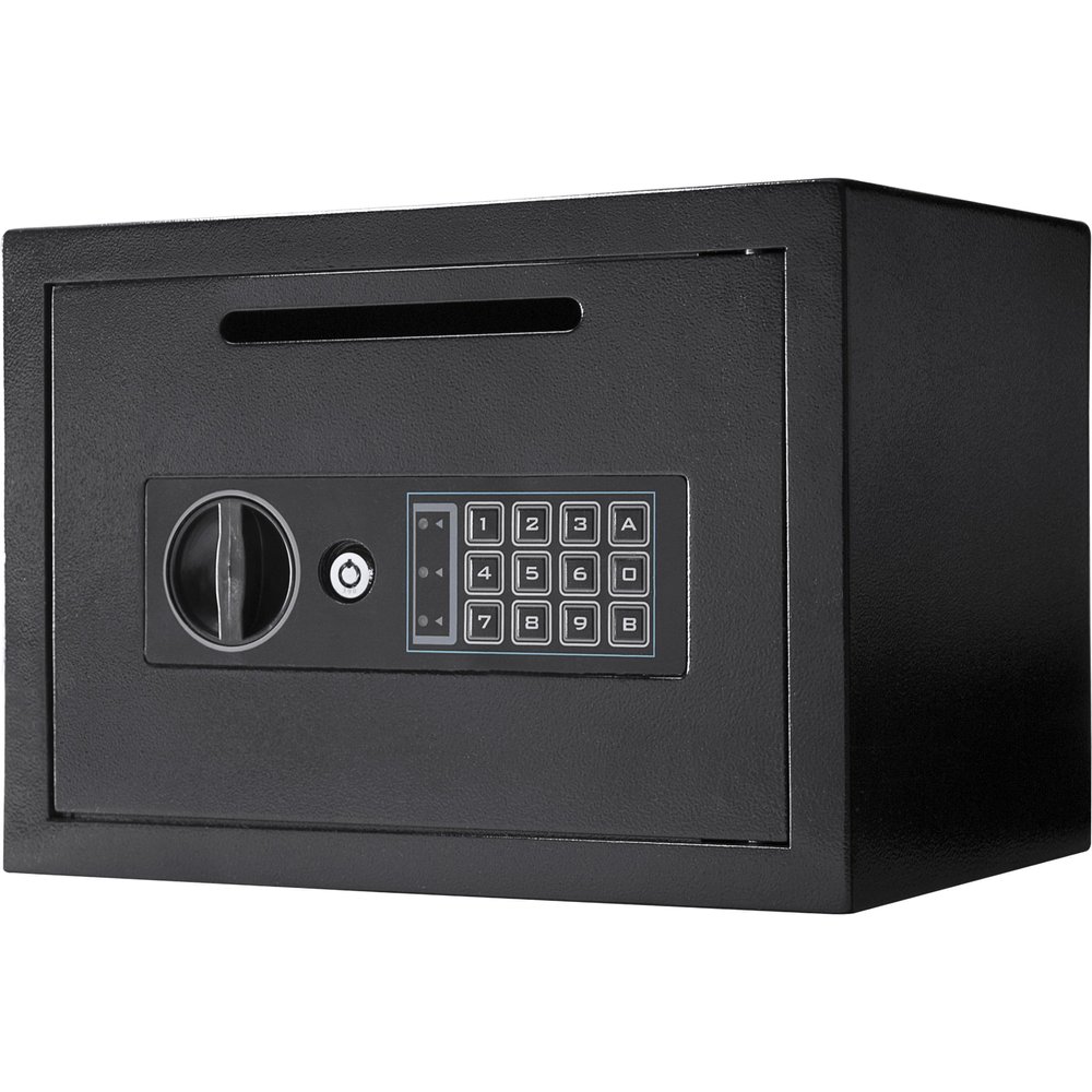 Barska Digital Depository Safe  0.57 Cu. Ft Front-Load Drop Box for Cash, Money & Mail, Multi-User PIN Code Lock, Steel Construction, Anti-Pry Hinges, Backup Keys, Ideal for Business or Office