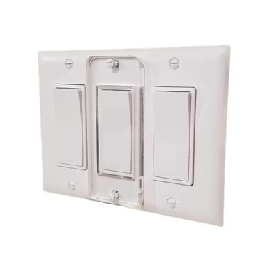 Decora Switch Plate Cover Lock, Child Protection, Residential, Lighting, Sump Pump, Indoor / Outdoor