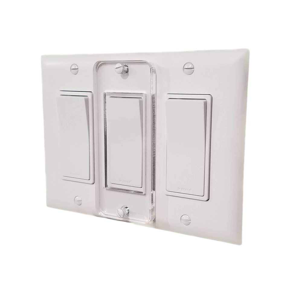 Decora Switch Plate Cover Lock, Child Protection, Residential, Lighting, Sump Pump, Indoor / Outdoor