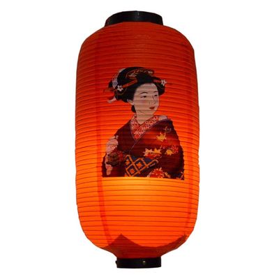 Japanese Style Red Hanging Lanterns Sushi Bar Restaurant Folding Lantern for Izakaya, L-17