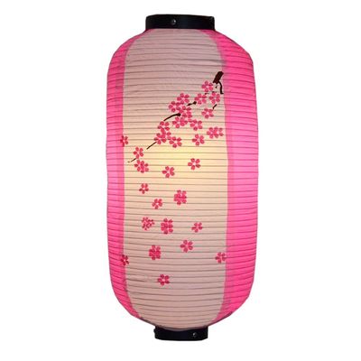 FANCYPUMPKIN Japanese Style Hanging Lanterns Sushi Bar Restaurant Folding Lantern for Izakaya, Rose Sakura