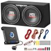 MTX 12-Inch Dual Subwoofer with Amp & Wiring Kit - Complete Car Sound System Bundle with 1200W Loaded Enclosure, Planet Audio Peak 1500W Monoblock Amplifier, and Soundstorm 8 Gauge Installation Set view 1