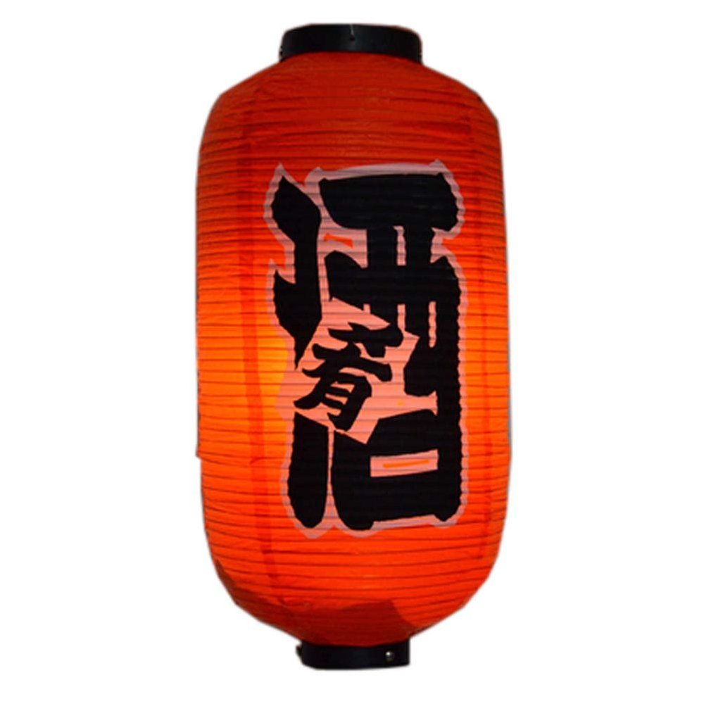 Japanese Style Red Hanging Lanterns Sushi Bar Restaurant Folding Lantern for Izakaya, L-12