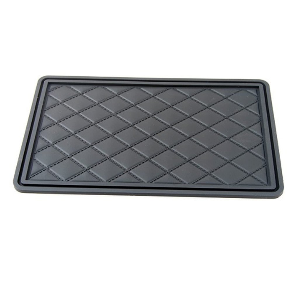 Fochutech Extra Thick Sticky Anti-Slip Gel Pad Universal Non-Slip Dashboard Mat for Cell Phones Sunglasses Keys (Weave Pattern)