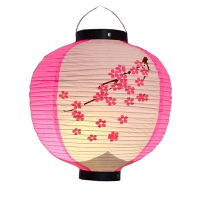 Japanese Style Hanging Lanterns Sushi Bar Restaurant Folding Lantern for HOM/Bar, Rose Sakura