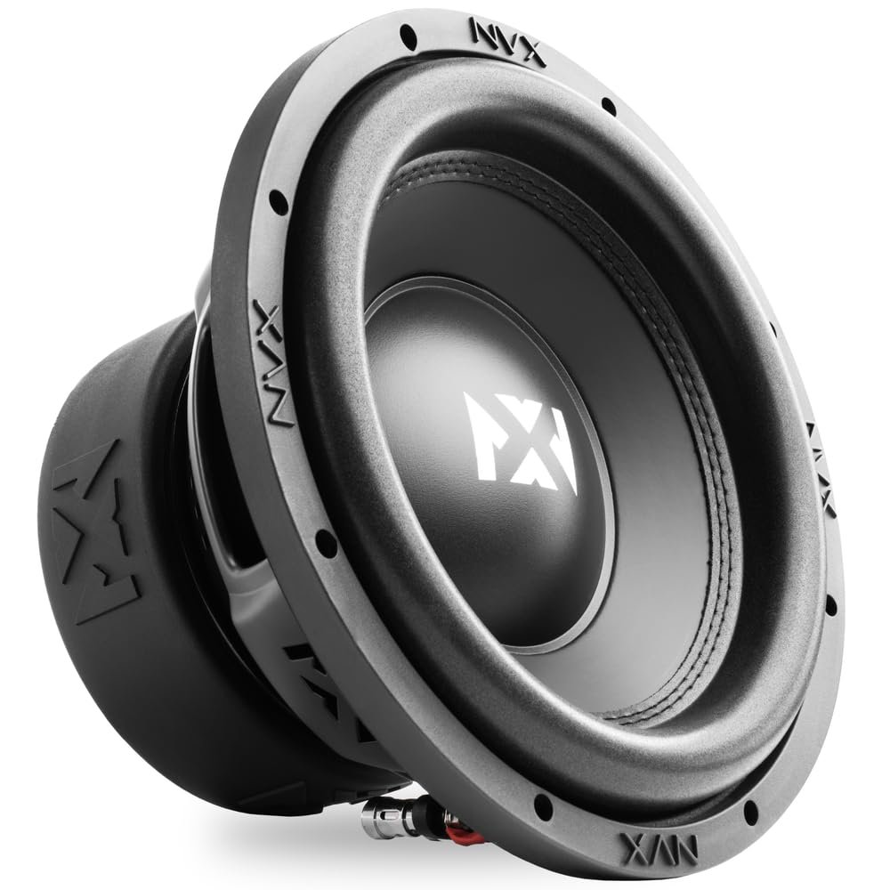 NVX VSW104 1200W Peak (600 RMS) 10" VS-Series Dual 4-Ohm Car Subwoofer Version 3 (VSW104v3)