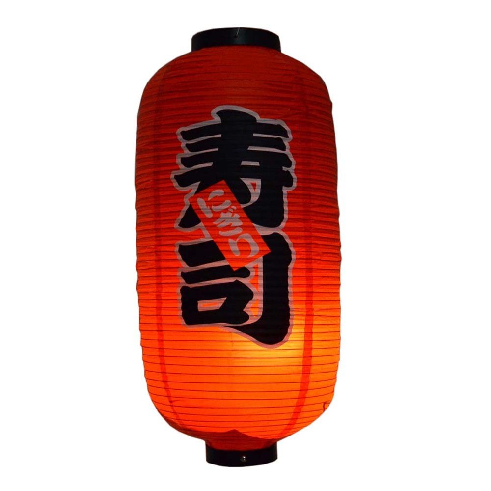 Japanese Style Red Hanging Lanterns Sushi Bar Restaurant Folding Lantern for Izakaya, L-01