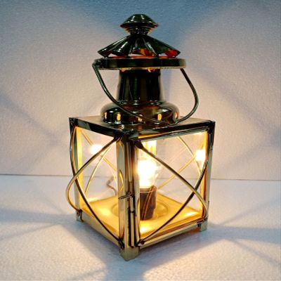 Nautical Vintage 12" Ship Lamp Boat Electric Lantern Maritime Collectible Home Decorative