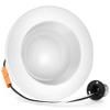 Four Bros 4" Inch LED Remodel LED Recessed Light Kits, IC Rated Remodel Housing and Dimmable LED Downlight, Damp Rated, 10W, 750lm, 5000K (Daylight), ETL Listed, Pack of 4 view 2