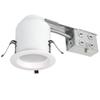 Four Bros 4" Inch LED Remodel LED Recessed Light Kits, IC Rated Remodel Housing and Dimmable LED Downlight, Damp Rated, 10W, 750lm, 5000K (Daylight), ETL Listed view 1