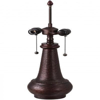 Meyda Tiffany 22209 Van Erp 2 Light Table Lamp Base, 21" Height