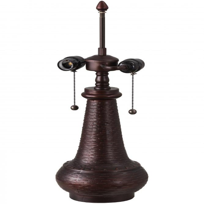 Meyda Tiffany 22209 Van Erp 2 Light Table Lamp Base, 21" Height