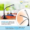 OttLite Creative Curves LED Desk Lamp with Adjustable Neck - 4 Dimmable Brightness Settings with Energy Efficient Natural Daylight LEDs for Home Office, Computer Desk, & Dorms view 2
