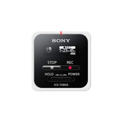 Sony TX800 Digital Voice Recorder with Remote (ICD-TX800/W), Black, Model:ICDTX800/W