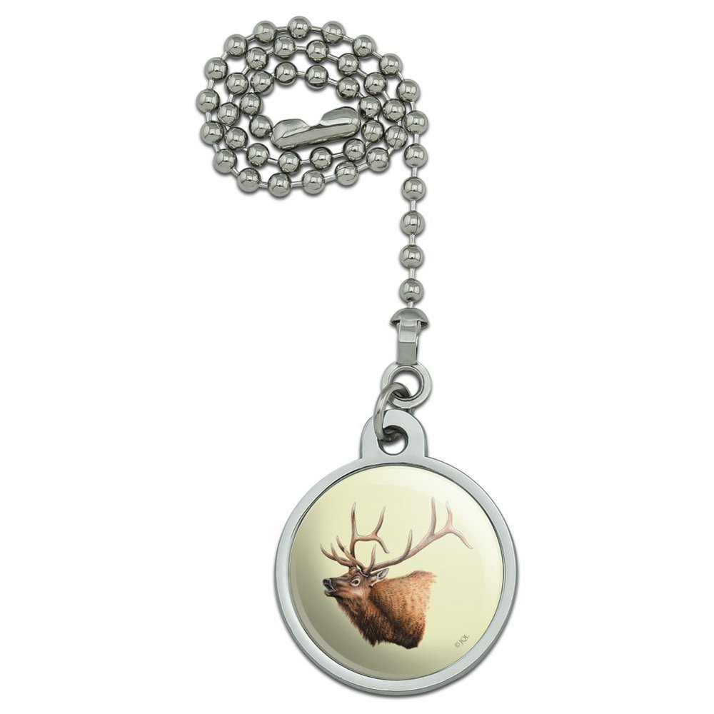 GRAPHICS & MORE Elk Head Hunting Ceiling Fan and Light Pull Chain