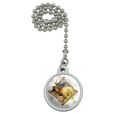GRAPHICS & MORE Elk Diamond Ceiling Fan and Light Pull Chain