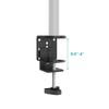WALI C Clamp Base Stand Mounting Accessory, Desk c-clamp for WALI Monitor Mount Workstation System (C-CLAMP), Black view 2