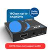 OREI 4K 60Hz 18G HDMI 2.0 Audio Converter Extractor - SPDIF + 3.5mm Output - HDCP 2.2 - Dolby Digital/DTS Passthrough CEC, HDR, Dolby Vision, HDR10 Support (HDA-912) view 2