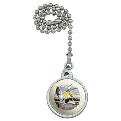 GRAPHICS & MORE Mallard Ducks Flying Sunrise Ceiling Fan and Light Pull Chain