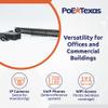 PoE Texas 24 Port PoE Injector with 48v120w Power Supply - 10/100 Data - Rack Mount - Add Passive Mode B 802.3af PoE to a Non PoE Switch for VoIP, WiFi AP, IP Camera, Security & Surveillance Systems view 3