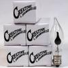 Creative Hobbies A101 Flicker Flame Light Bulb -3 Watt, 130 Volt, E12 Candelabra Base, Flame Shaped, Nickel Plated Base,- Dances with a Flickering Orange Glow -Wholesale Box of 10 Bulbs view 4