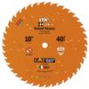 CMT P10042 ITK Plus General Purpose Saw Blade, 10 x 42 Teeth, 10 ATB+Shear with 5/8-Inch bore view 1