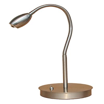 daylight24 202071-15 Adjustable Beam LED Desk Lamp, 8.47" x 5.9" x 19.5", Brushed Nickel