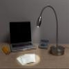 daylight24 202071-15 Adjustable Beam LED Desk Lamp, 8.47" x 5.9" x 19.5", Brushed Nickel view 2