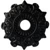Ekena Millwork CM17PRBLFDecorative Ceiling Medallions Modeled After Original Historical Patterns & Designs, Jet Black view 1