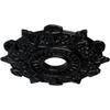 Ekena Millwork CM17PRBLFDecorative Ceiling Medallions Modeled After Original Historical Patterns & Designs, Jet Black view 2
