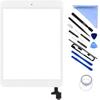 First Choose White Touch Screen Digitizer for iPad mini 1 2 A1432 A1454 A1455 A1489 A1490 Replacement Screen Parts, with IC Chip,Home Button,Cameral Holder view 1