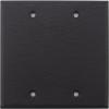 Brown Wrinkle 2 Gang Blank Wall Plate - 2 Blanks view 1