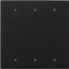 Brown Wrinkle 3 Gang Blank Wall Plate - 3 Blanks view 1