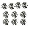 (10 Packs) Fotasy Stainless Steel 3/8" to 1/4" Reducer Bushing Convert Screw Adapter, Tripod Screw Adapter 1/4" to 3/8" for Tripod Monopod Ballhead view 1
