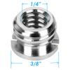 (10 Packs) Fotasy Stainless Steel 3/8" to 1/4" Reducer Bushing Convert Screw Adapter, Tripod Screw Adapter 1/4" to 3/8" for Tripod Monopod Ballhead view 2