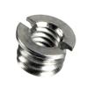 (10 Packs) Fotasy Stainless Steel 3/8" to 1/4" Reducer Bushing Convert Screw Adapter, Tripod Screw Adapter 1/4" to 3/8" for Tripod Monopod Ballhead view 3