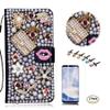 STENES Bling Case Compatible with Google Pixel Case - 3D Handmade Crystal Sexy Girls Bag High Heel Lips Wallet Credit Card Slots Fold Stand Leather Cover Case with Screen Protector - Pink view 1