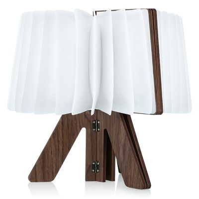 JIAN YA NA Wooden Book lamp for Kids Folding LED Nightlight R Shape Book Led Light Folding Booklight Art Light Decorative Lights Desk/Wall Magnetic Lamp USB Rechargeable