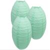 Pack of 3 Round Paper Lanterns Lamp Wedding Birthday Party Decoration (Mint Green, 16"/40CM) view 1
