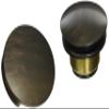 Jaclo 537-VB Toe Control Drain Strainer with Round No Hole Faceplate, 2", Vintage Bronze view 1