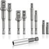 NEIKO 00257 Socket Adapter Extension Drill-Bit Set, Includes 1/4-, 3/8-, and 1/2-Inch Drives, Made with CrV Steel, 9-Piece Extension Set, Includes a Magnetic Bit Holder view 1