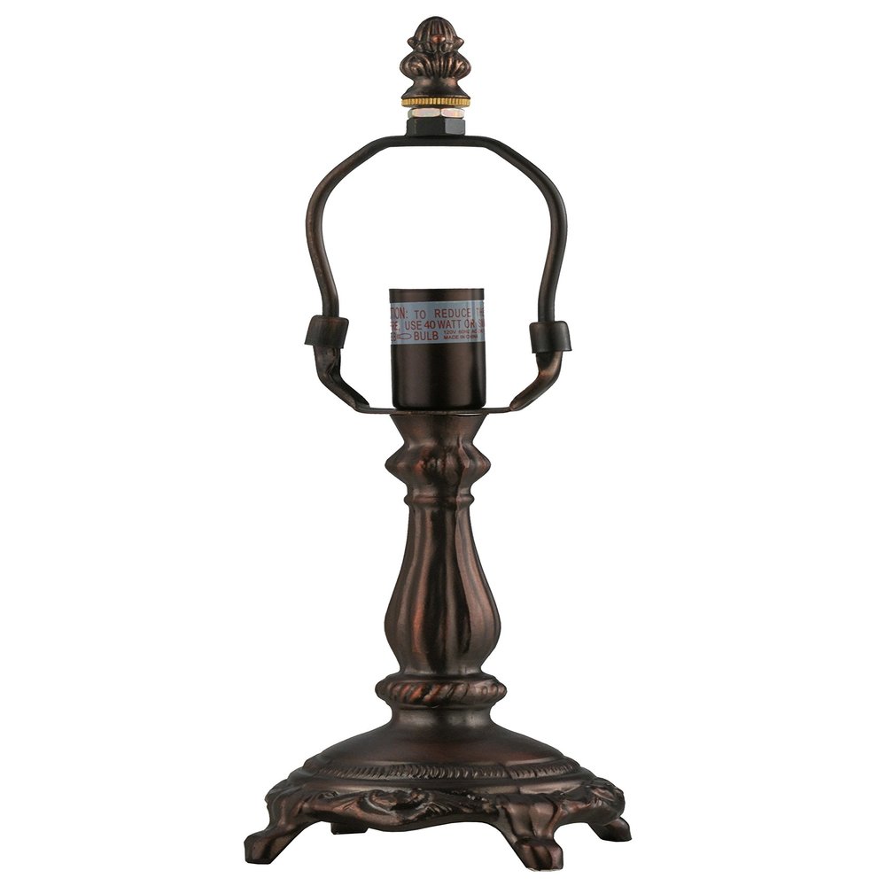 Meyda Tiffany 22716 7" Footed Base with 4.5" Harp Set